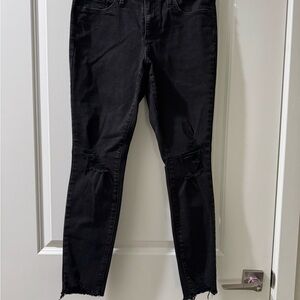Universal Thread Black Distressed Skinny Jeans